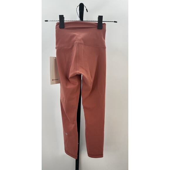 Lululemon Wunder Train HR Crop 23” Everlux Size 0 Brier Rose BRRO NWT - Picture 8 of 10